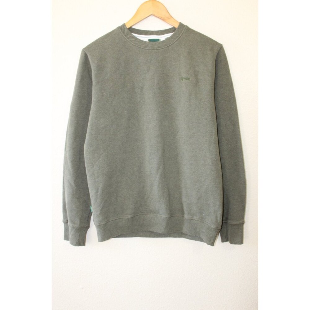 Superdry Mens Green Pullover Sweatshirt L